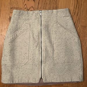 Rebecca Taylor Wool Zip Skirt